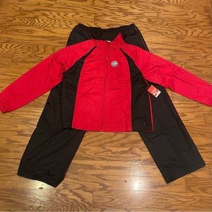 NWT Vintage Danskin Now Red & Black Women’s XL 2-PC Tracksuit